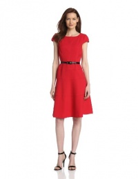 Anne Klein Women's Cap-Sleeve Scoopneck Solid Dress Anne Klein Women's Cap-Sleeve Scoopneck Solid Dress