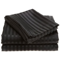 Divatex Home Fashions Royal Opulence Woven Satin Stripe King Sheet Set, Red Divatex Home Fashions Royal Opulence Woven Satin Stripe King Sheet Set, Red