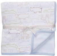 Carter's Baby Blanket: Rhino, Giraffe, Elephant, Crocodile (Blue, Green & Brown) Carter's Baby Blanket: Rhino, Giraffe, Elephant, Crocodile (Blue, Green & Brown)