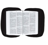 NEW Black Genuine Leather Bible Cover Case