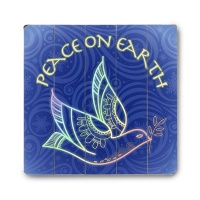 Christmas Peace On Earth 30x30 Limited-Edition Artistic Planked Wood Sign Christmas Peace On Earth 30x30 Limited-Edition Artistic Planked Wood Sign