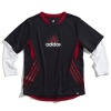 Adidas Boys 2-7 Fast Tech Top, Black, 4