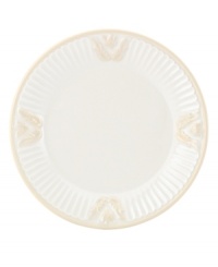 An elegant classic, the Butler's Pantry bread and butter plate adds a vintage touch to every gathering. Embossed vines and a fluted border create a soft, feminine look while superior Lenox craftsmanship ensures exceptional durability.