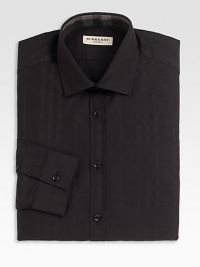 A subtle, sophisticated check pattern is impeccably tailored in crisp cotton for a distinguished addition to your sartorial staples.Button-frontSpread collarCottonMachine washImported A subtle, sophisticated check pattern is impeccably tailored in crisp cotton for a distinguished addition to your sartorial staples.Button-frontSpread collarCottonMachine washImported