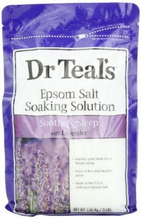 Dr. Teal's Epsom Salt Soaking Solution, Lavender, 48 Ounce Dr. Teal's Epsom Salt Soaking Solution, Lavender, 48 Ounce