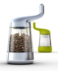 Dish out flavor! It's an easy grind to great taste with this ceramic salt and pepper mill that brings precision to your plate. Choose from fine to coarse and fill the clear acrylic body with anything from whole seeds to spices. 1-year warranty. Dish out flavor! It's an easy grind to great taste with this ceramic salt and pepper mill that brings precision to your plate. Choose from fine to coarse and fill the clear acrylic body with anything from whole seeds to spices. 1-year warranty.