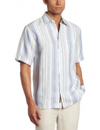 Cubavera Men's Short Sleeve Stripe Shirt Cubavera Men's Short Sleeve Stripe Shirt