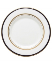 Set the table with poise and purpose. The Library Lane saucer features zesty color combinations that appeal to your inner artist.