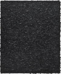 Safavieh Leather Shag Collection Metro Handmade Leather Area Rug, Black Safavieh Leather Shag Collection Metro Handmade Leather Area Rug, Black