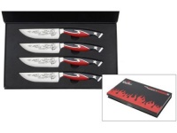 Guy Fieri 4-pc. Knuckle Sandwich Knuckle Sandwich II Steak Knives Set, Red and Black Guy Fieri 4-pc. Knuckle Sandwich Knuckle Sandwich II Steak Knives Set, Red and Black