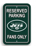 NFL New York Jets Plastic Parking Sign