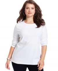 Stock up on Style&co.'s long sleeve plus size top-- it's a must-have basic available at an Everyday Value price! Stock up on Style&co.'s long sleeve plus size top-- it's a must-have basic available at an Everyday Value price!