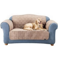 Sure Fit Quilted Suede Loveseat Pet Throw, Taupe Sure Fit Quilted Suede Loveseat Pet Throw, Taupe