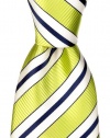 Neckties By Scott Allan - Striped Lime Green Men's Tie