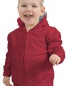 Precious Cargo Toddler Soft Full-Zip Hoodie, Red/Grey Heather, 2T. CAR12