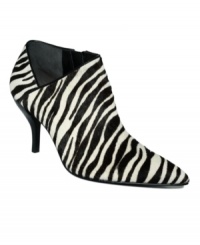 Animal-print pumps are all the rage this season. Dare to step it up a notch? Try these zebra-print Gloriely shooties by GUESS! Animal-print pumps are all the rage this season. Dare to step it up a notch? Try these zebra-print Gloriely shooties by GUESS!
