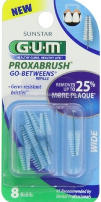 GUM Go Betweens Proxabrush Refills, Wide, 8-Count Packages (Pack of 6) GUM Go Betweens Proxabrush Refills, Wide, 8-Count Packages (Pack of 6)
