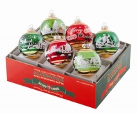 Christopher Radko Presents Shiny Brite Medium Vintage Years Gold Signature Flocked Balls 3-Inch Diameter, Set of 6 Christopher Radko Presents Shiny Brite Medium Vintage Years Gold Signature Flocked Balls 3-Inch Diameter, Set of 6