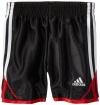 adidas Baby-Boys Infant Prime Dazzle Short, Black/Red, 18 Months