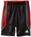 adidas Boys 2-7 Flip-side reversible short, Black/Red, 2T