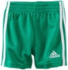 adidas Baby-Boys Infant Basic Mesh Short, Bright Green, 18 Months