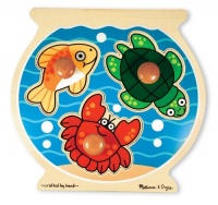 Melissa & Doug Deluxe Fish Bowl Jumbo Knob Puzzle Melissa & Doug Deluxe Fish Bowl Jumbo Knob Puzzle