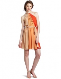 French Connection Women's Passing Clouds Dress, Orange, 2 French Connection Women's Passing Clouds Dress, Orange, 2