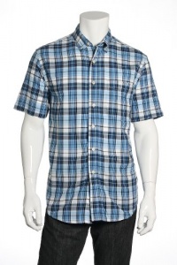 Club Room Plaid Blue Lake Button Down Shirt Club Room Plaid Blue Lake Button Down Shirt