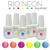 Gelish NEON RIO Set Soak Off Collection Set 6 Six Colors Nail Harmony Gel Coat Gelish NEON RIO Set Soak Off Collection Set 6 Six Colors Nail Harmony Gel Coat