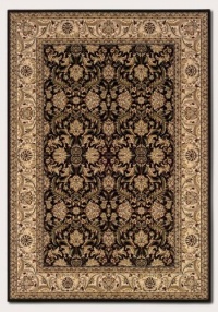Couristan 6259/1000 HIMALAYA Isfahan 63-Inch by 90-Inch Polypropylene Area Rug, Ebony/Antique Creme Couristan 6259/1000 HIMALAYA Isfahan 63-Inch by 90-Inch Polypropylene Area Rug, Ebony/Antique Creme
