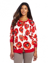 Jones New York Women's Plus Size Crew Neck Cardigan