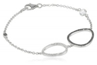 Judith Jack Oahu Sterling Silver and Marcasite Organic Bracelet, 7.2