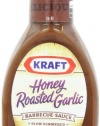 Kraft Honey Roasted Garlic Barbecue Sauce, 18 Ounce Squeeze Bottle