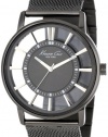 Kenneth Cole New York Men's KC9176 Transparency Grey IP Mesh Transparent Watch