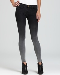 Update your fall denim wardrobe with Current/Elliott cropped skinny jeans in an edgy ombré wash. Update your fall denim wardrobe with Current/Elliott cropped skinny jeans in an edgy ombré wash.