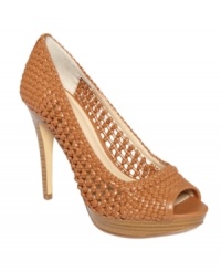 Texture makes everything better. The weaving on the Priscilla pumps by INC International Concepts adds a sense of summer breeze to a classic shape. Texture makes everything better. The weaving on the Priscilla pumps by INC International Concepts adds a sense of summer breeze to a classic shape.