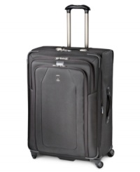 Here's a tip for the trip-pack smart with this easy-glide expandable spinner, which tackles twists and turns of busy terminals with incredible ease. A versatile removable suiter system and extra-wide hold-down straps guarantee a fashionable arrival free from wrinkles & creases-getting there just got easy! Lifetime warranty. Here's a tip for the trip-pack smart with this easy-glide expandable spinner, which tackles twists and turns of busy terminals with incredible ease. A versatile removable suiter system and extra-wide hold-down straps guarantee a fashionable arrival free from wrinkles & creases-getting there just got easy! Lifetime warranty.