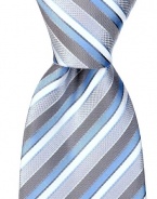 Neckties By Scott Allan - Sky Blue & Gray Men's Tie