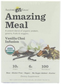 Amazing Grass Amazing Meal Vanilla Chai Infusion, 24 Gram pouch, 10 Count