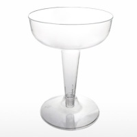 Northwest Enterprises Hard Plastic Two Piece 4-Ounce Champagne Glasses, Clear, 20 Count Northwest Enterprises Hard Plastic Two Piece 4-Ounce Champagne Glasses, Clear, 20 Count
