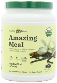 Amazing Grass Amazing Meal Mix, Vanilla Chai, 30 Serving Amazing Grass Amazing Meal Mix, Vanilla Chai, 30 Serving