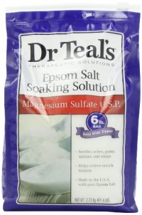 Dr. Teal's Epsom Salt Soaking Solution Magnesium Sulfate U.S.P, 96 Ounce Dr. Teal's Epsom Salt Soaking Solution Magnesium Sulfate U.S.P, 96 Ounce
