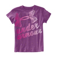 Under Armour Girls' UA Speckle Script Graphic T-Shirt Under Armour Girls' UA Speckle Script Graphic T-Shirt