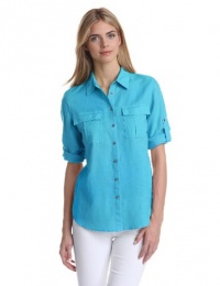 Chaus Women's Utility Roll Tab Shirt Chaus Women's Utility Roll Tab Shirt