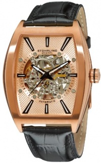 Stuhrling Original Men's 182C3.334514 Leisure Millennia Master Automatic Skeleton Rose Tone Watch Set Stuhrling Original Men's 182C3.334514 Leisure Millennia Master Automatic Skeleton Rose Tone Watch Set