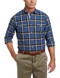 Nautica Men's Saturated Long Sleeve Plaid Shirt