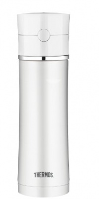 Thermos 18-Ounce Stainless Steel Hydration Bottle, White Thermos 18-Ounce Stainless Steel Hydration Bottle, White
