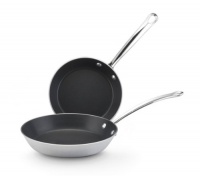 Farberware Millennium Stainless Steel Tulip Series 8-1/2 and 10-Inch Nonstick Aluminum Twin Pack Skillets Farberware Millennium Stainless Steel Tulip Series 8-1/2 and 10-Inch Nonstick Aluminum Twin Pack Skillets