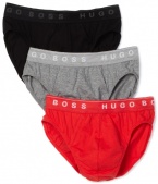 HUGO BOSS Men's 3 Pack Assorted Mini Brief Set