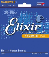 Elixir Strings Electric Guitar Strings, 6-String Heavy NANOWEB Coating Elixir Strings Electric Guitar Strings, 6-String Heavy NANOWEB Coating